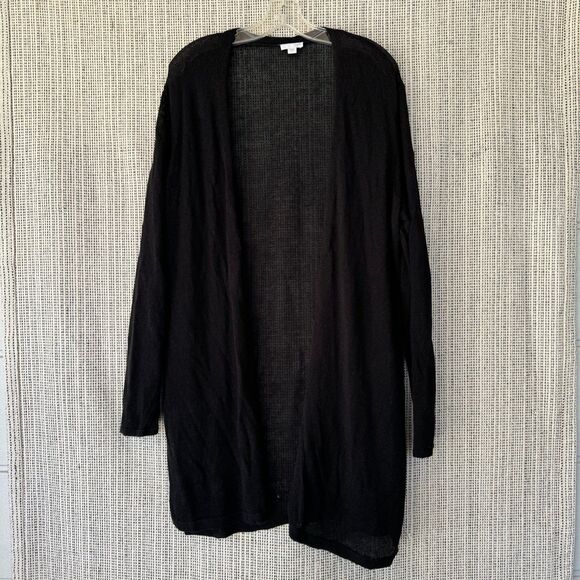 J. Jill black cardigan size large - Picture 1 of 7